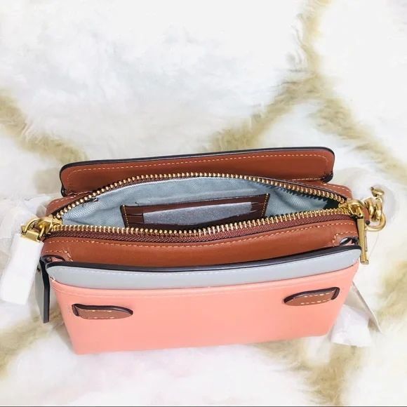 100% Authentic Brand New Coach Tate 18 Crossbody C2632 In Colorblock - Picture 10 of 16